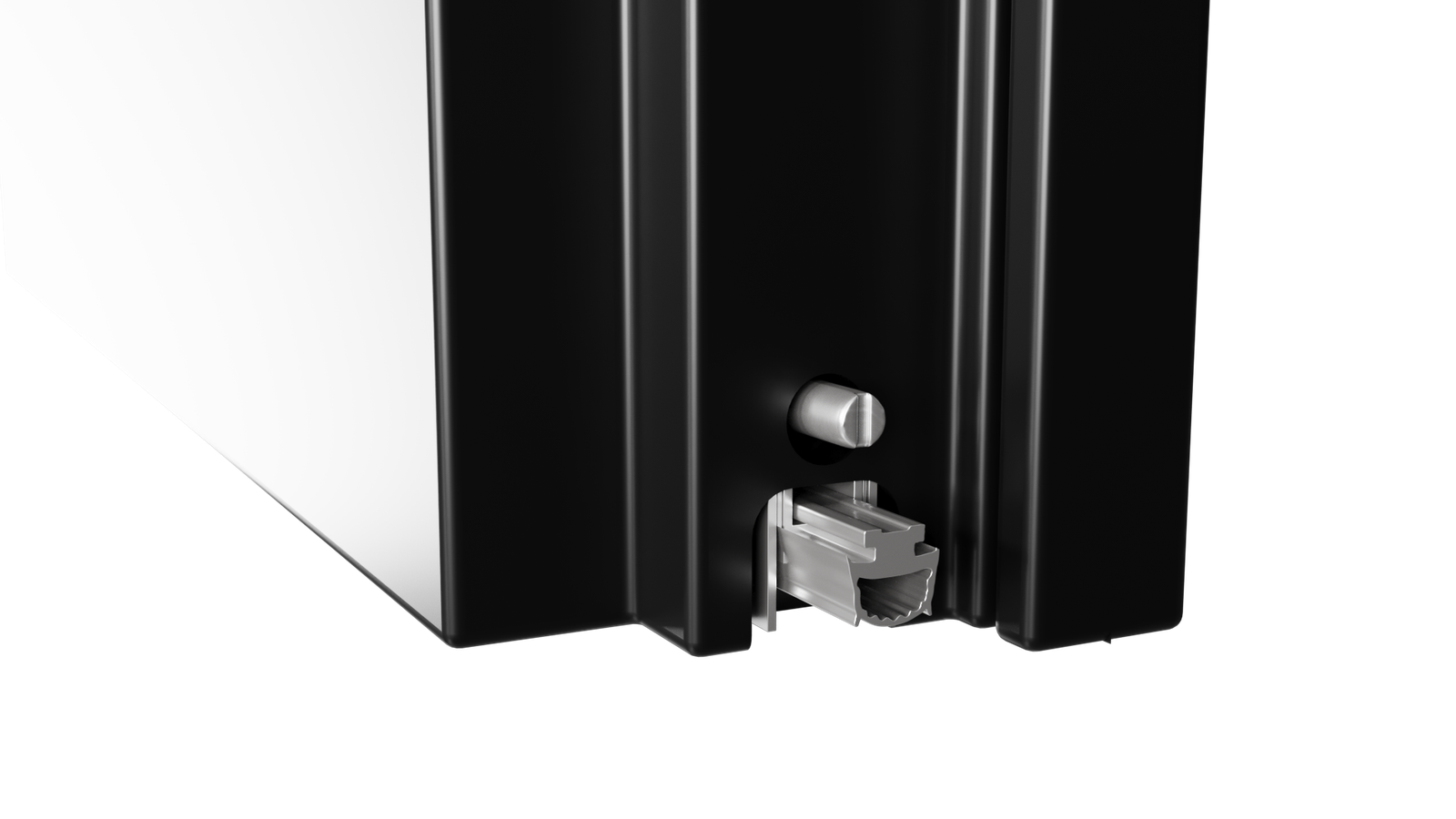 DOORCHESTRA kapı alt mekanizmasının yakın görünümü
